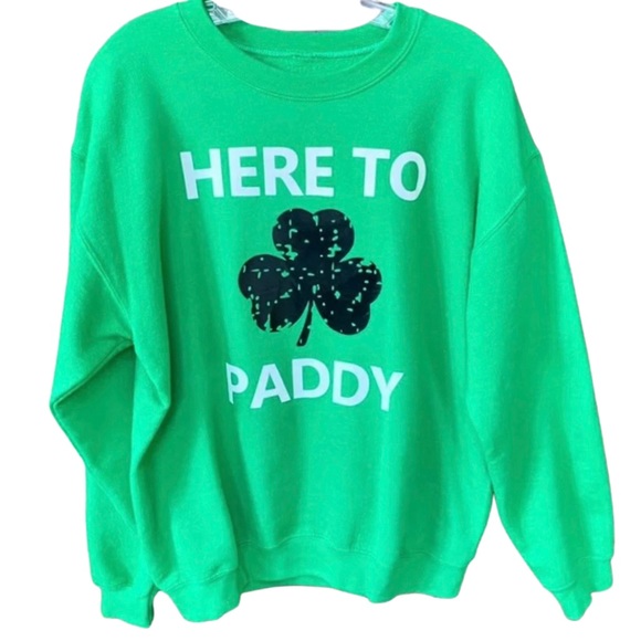 Here To Paddy Funny Drinking Sweatshirt | M - Picture 1 of 3